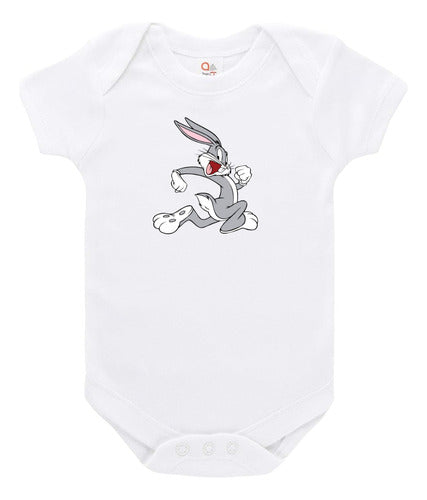 EXXE GRAFICA Body Bebe Manga Corta Sublimado Personalizado Bugs Bunny 0