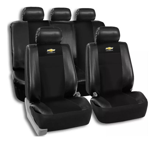 Team Celta Faux Leather Car Seat Cover Set 0