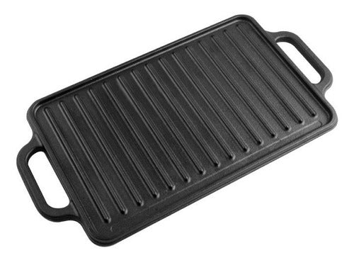 Victoria Reversible Cast Iron Griddle 21x33cm with Handles 0