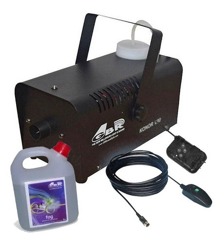 GBR Konor 600 Fog Machine with 2 Remote Controls + Liquid 0