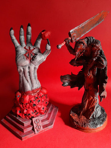 Berserk - Figura Combo Guts 20cm + Hand Of God 18cm 3