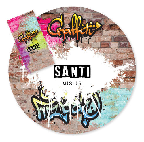 Kit Imprimible Grafiti Candy Bar Tukit 0