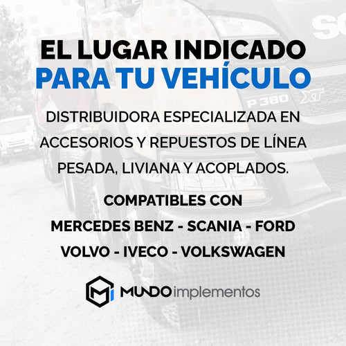 Globo Fuelle De Cabina Para Scania S4 Del/tras Hasta 2004 Frontal 2