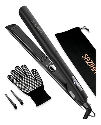 Sazika - Ionic Hair Straightener, Professional Titanium Nano Flat Iron 0