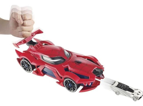 Marvel Hot Wheels Lanzador Spider-man Web-car Con 2