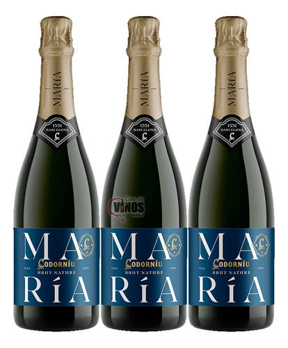 Espumante Maria Codorniu Brut Nature Septima Pack X3 0