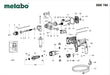 Metabo Replacement Carbon Brushes Set for SBE 760 Hammer Drill 1