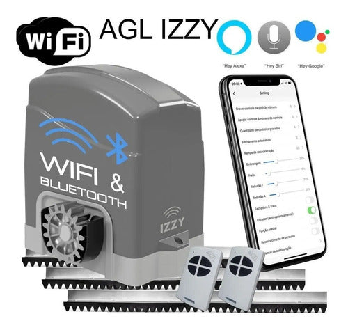 AGL Motor Para Portón Corredizo Trino 300 1/4hp Wifi 1