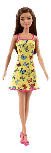 Barbie Original Mattel Yellow Dress Butterfly 2