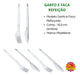 Kit 500 Garfo E 500 Facas Descartável P/ Refeição Reforçado 1