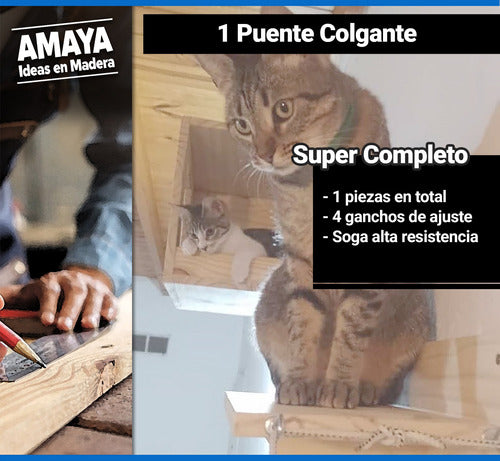 Amaya - Hanging Bridge Trainer - Cat Gym 2