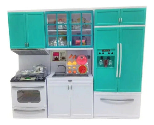 Toy Kitchen Set for Barbie Gloria Light Sound Acc 38cm 7