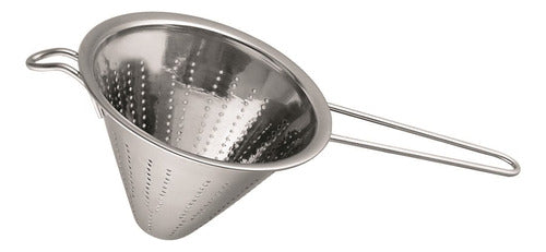 Selecta Conical Stainless Steel Strainer, 24 cm Diameter, 17 cm Height with Handle 0