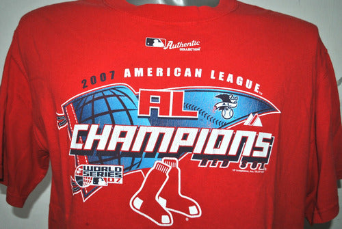 Remera Mlb Red Sox, American League 2007 Importada 1