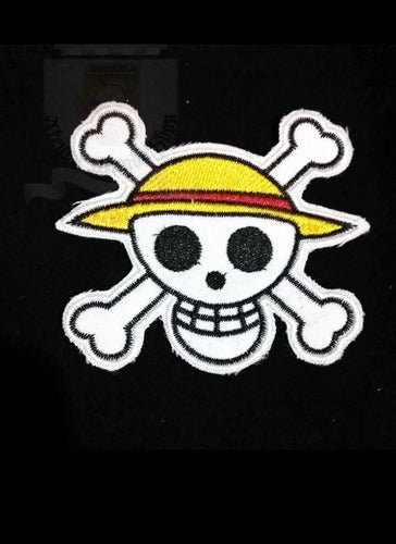 Parche Bordado One Piece Calavera Termoadhesivo 0