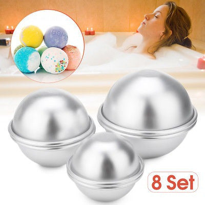 16pcs/set Bricolaje Baño Metal Bomba Molde 3 Tipos De Alumin 1