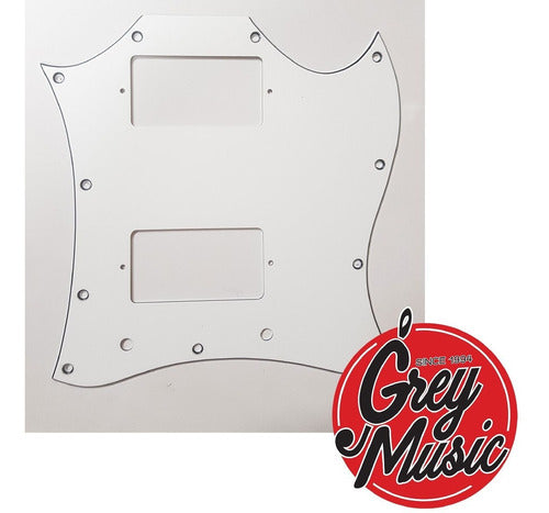 Cool Parts Pickguard Ptsg01 SG Standard 2 Dobles Blanco 1