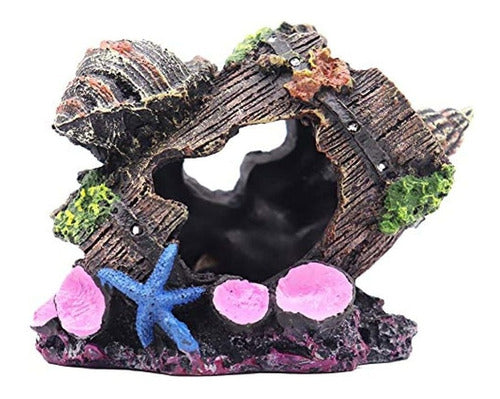 Ulifery Aquarium Cave Barrel Hideout Decoration 0