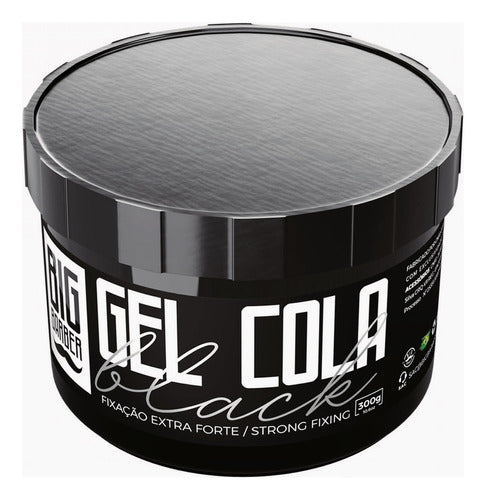 Gel Cola Black Big Barber 300g Preto Pigmentado Caixa 15 Und 5