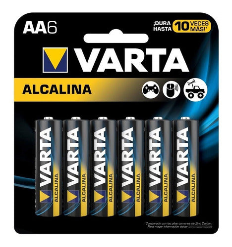 Pack X 6 Pilas Alcalinas Tamaño Aa Varta 0