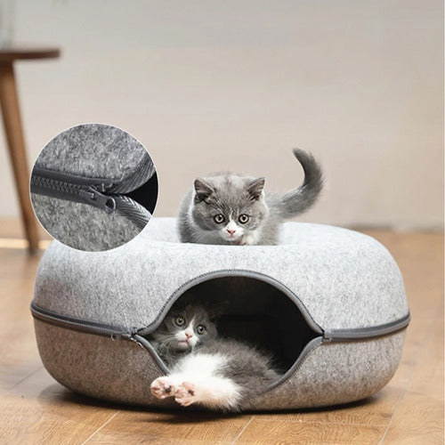 Genérica Donut-Cama Interactiva Para Gatos 3