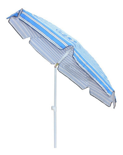 2m Super Reinforced Beach Umbrella UV+100 Cotton Fabric National 3