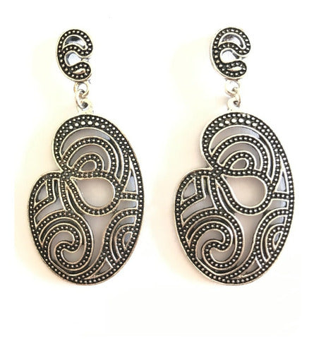 Fantasy Casting Bronze and Silver Earrings Set of 12 3