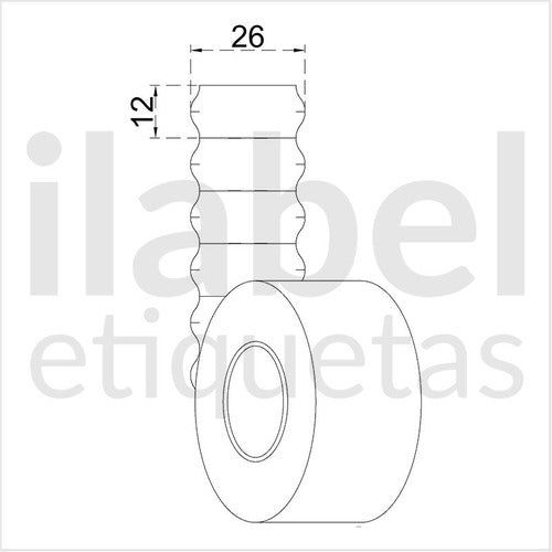 Etiqueta Refil Etiquetadora Metiq 8.26 - 300 Rolos 1