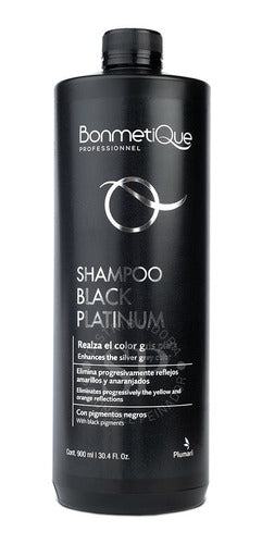 Combo Bonmetique Matizador Black Platinum Shampoo + Máscara 1