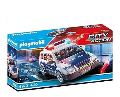 Playmobil City Life Police Car With Lights 35 Pieces 0