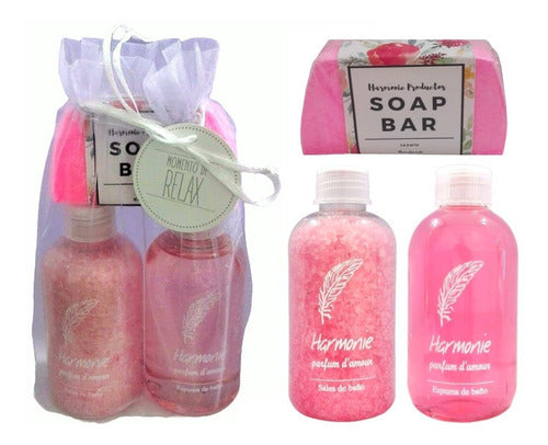 Relax Gift Pack for Women - Rose Aroma Bath Kit Spa Set Zen N56 4