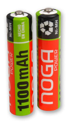 Noganet Rechargeable AAA Batteries 1100mAh Pack of 2 2