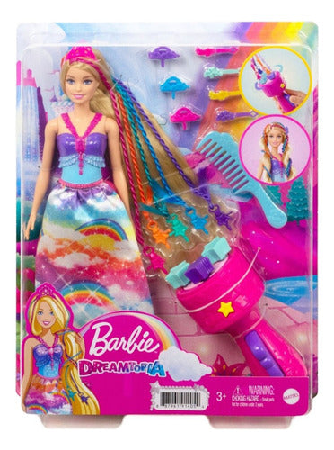 Barbie Dreamtopia Magical Braids Princess Doll with Styling Accessories 0