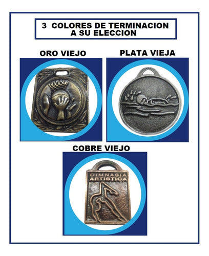 RM 100 Medallas Deportivas Futbol, Natación Patín Vóley 1