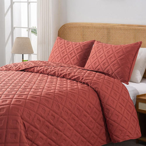 Hiaruo Queen Quilt Bedding Set, Colcha Geométrica De Tamaño 0