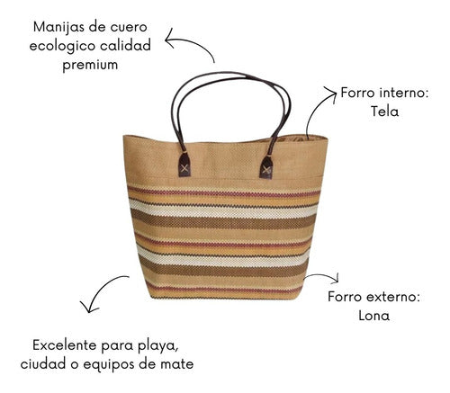 Large Beach Bag Combined with Handle 2