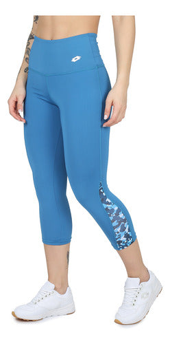 Lotto Speed Evo 3/4 Leggings in Blue and Light Blue 1