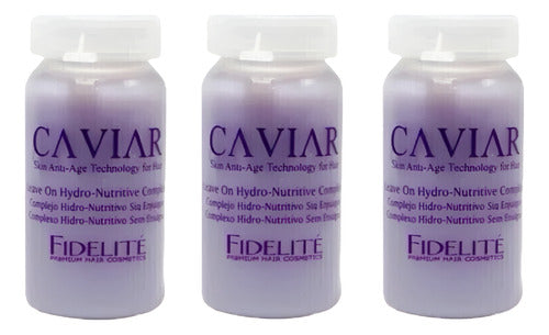 Ampollas Complejo Caviar Hidro-nutritivo Fidelite 3u X 15ml 0