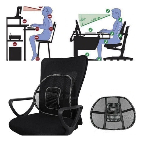 Max Tunning Ergonomic Lumbar Support for Car and Office Chair - Massage 2