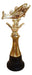 Trofeo Plástico Pesca Dorado Columna Chica 21cm - Souvenir 0