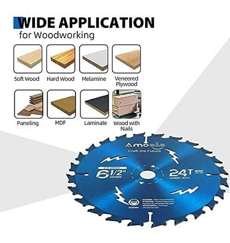 Hoja De Sierra Circular Para Cortar Madera, Plastico, Etc. 3