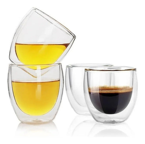 Schott Zwiesel Set of 2 Double Wall Glass Coffee Mugs 80 ml 2