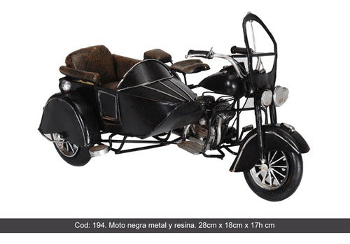 Le Bebot Vintage Antique Metal Sidecar Motorcycle With Special Gift Packaging 1