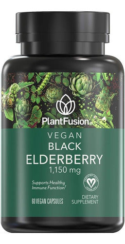 PlantFusion Black Elderberry Vitamin 1150mg 60 Caps 0