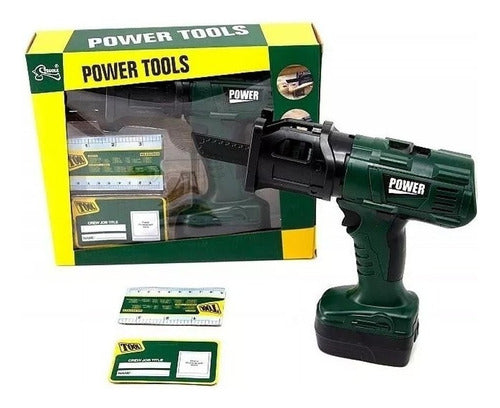 Power Tool Caladora Juguete Herramientas Kids +3 Años Sonido Movimiento 0