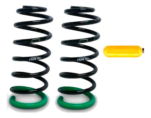 RM Kit 2 Rear Reinforced Coil Springs with 2 GNC Tubes for Fiat Cronos 1