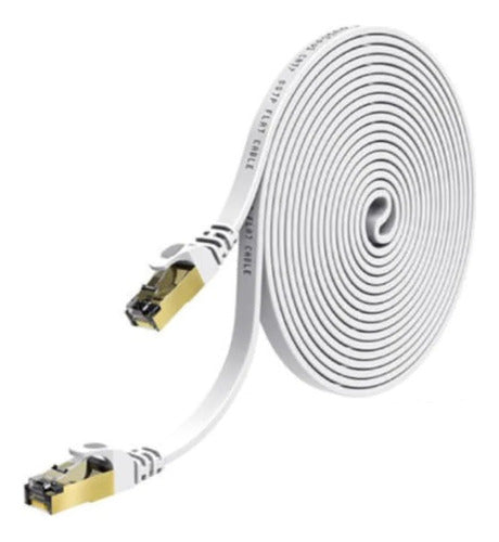 Genérica Cable De Red Ethernet Internet 20 Metros Rj45 Cat 7 Slim 0