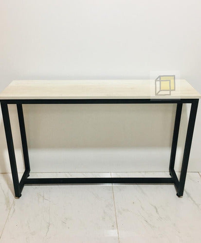 Cuarto G Muebles Industrial Style White Reception Table 80x30x77 2