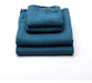 LinenMe Set Washed Waffle Sea Blue, 2 Big 2 Hand Towels, Mad 0