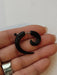 Acrylic Steel Spiral Fake Expander Horn Earrings Piercing 3-4 cm 9